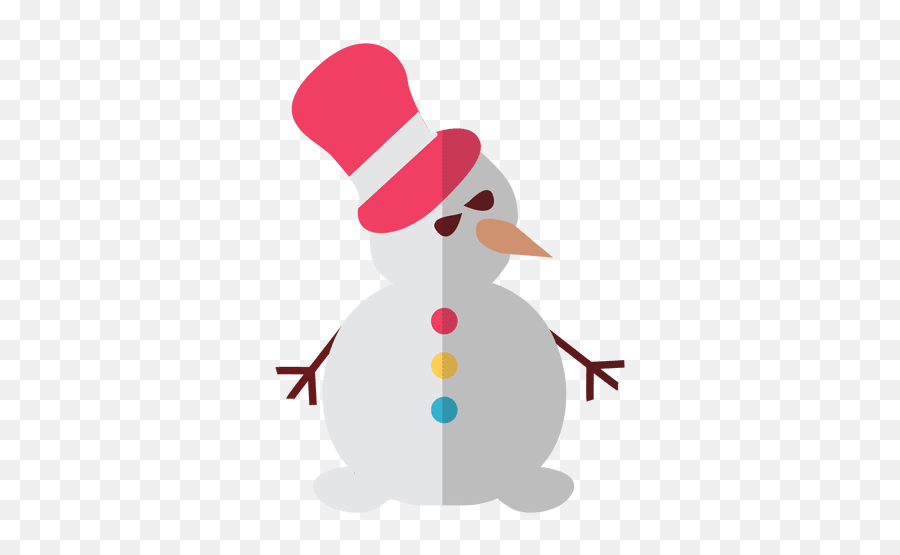 Snowman Flat Icon 2 Transparent Png U0026 Svg Vector Emoji,Snowman Emoticons For Facebook