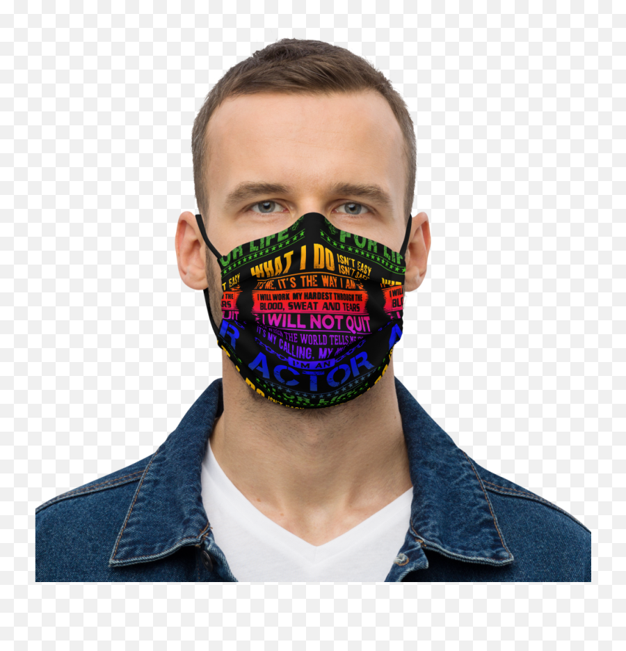 Actor For Life Colorful Premium Face Mask - Cloth Face Mask Emoji,Emotion Maskas