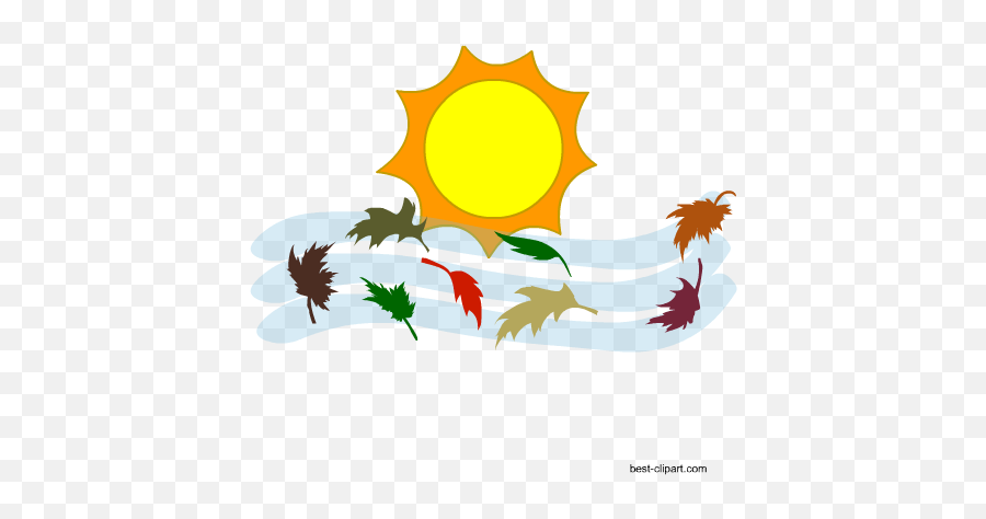 Free Sun Clip Art Images And Graphics - Clip Art Sun And Wind Emoji,Sun Leaves Emoji