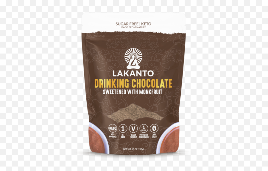 Lakanto Monkfruit Drinking Chocolate - Chocolate Lakanto Emoji,Chocolate Substitute For Emotions