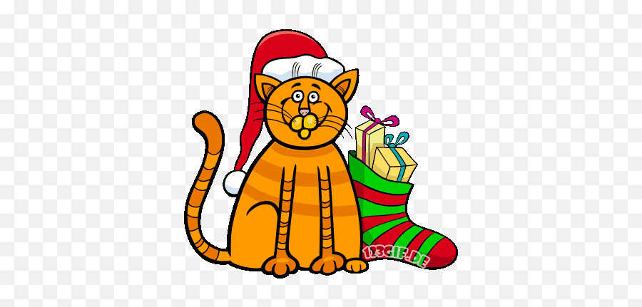 Kostenlose Zwinkernde Bilder Gifs Grafiken Cliparts - Gato Calcetines Dibujos Animados Emoji,Emoticon Gif Animado De Navidad