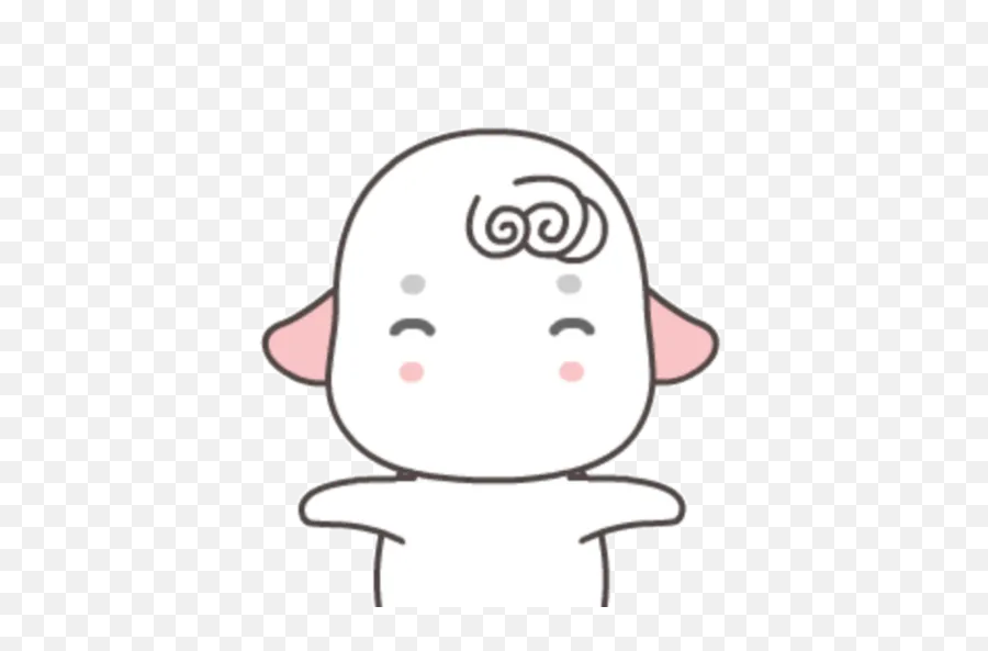 Kambing By Hg - Sticker Maker For Whatsapp Gif Emoji,21 Lazy Bear And Rabbit Wechat Expression Emoji