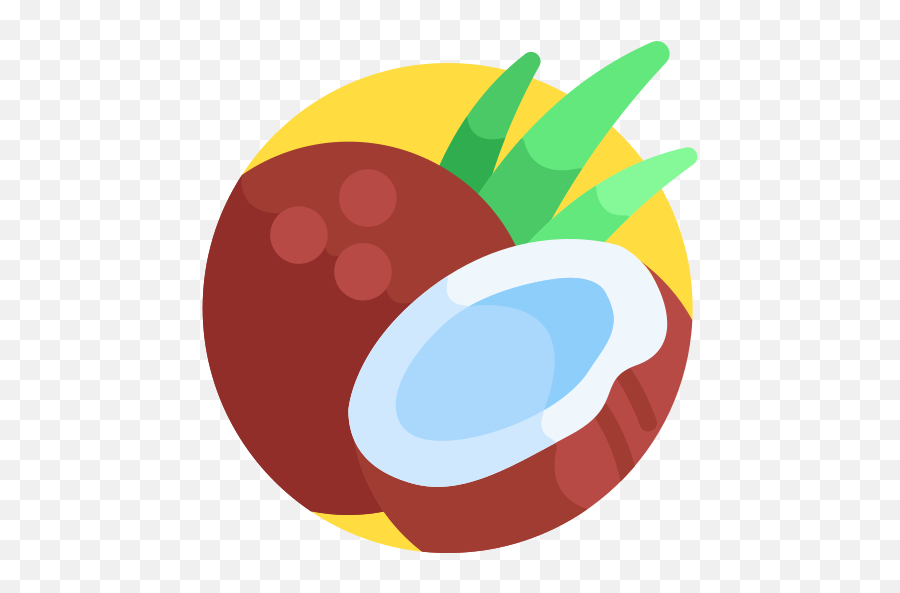 Coconut - Free Food Icons Emoji,Transparent Plate Emoji