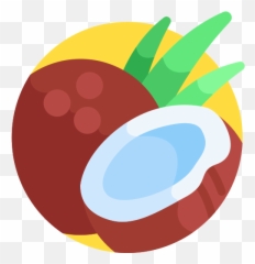 Coconut - Free Food Icons Emoji,Transparent Plate Emoji