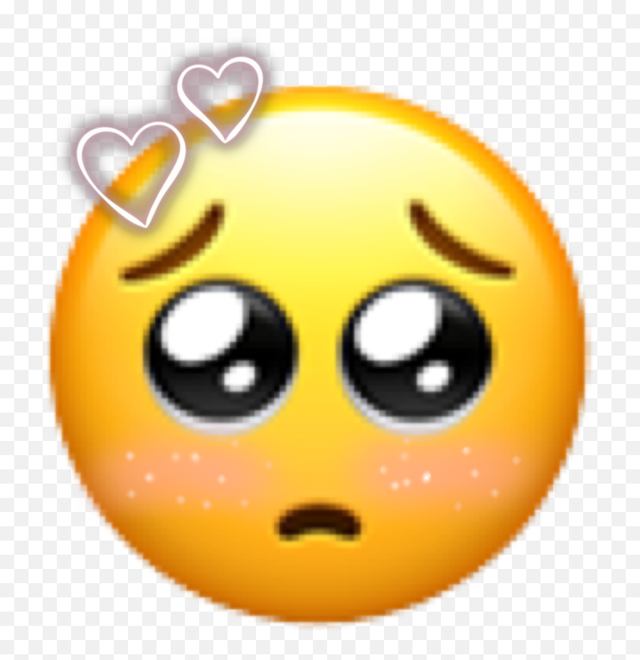 Emoji Cute Heart Blush Cry Yuh Sticker By Chicklychi,Crying Blushing Emoji