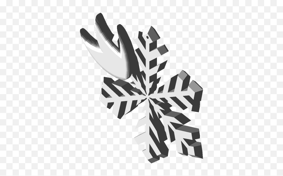 Burning Snow 3d Cad Model Library Grabcad Emoji,Snowflake Emoticon