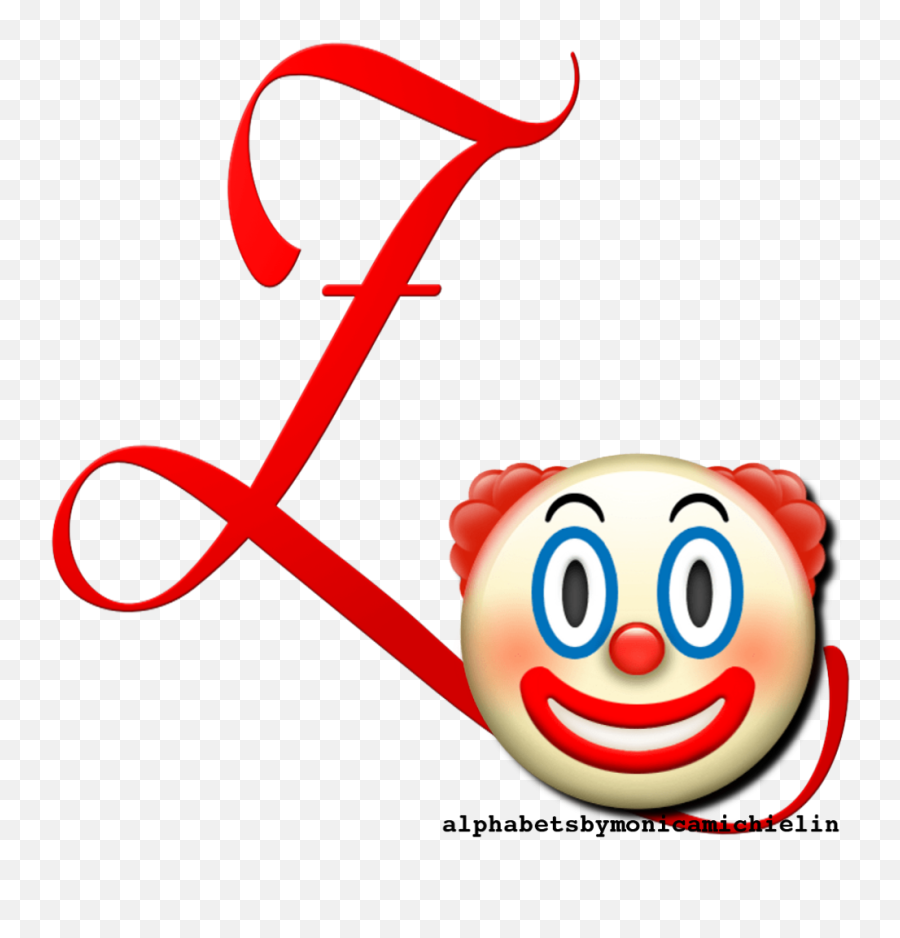 Monica Michielin Alphabets Clown Emoticon Emoji Alphabet Png,Emoji Zz