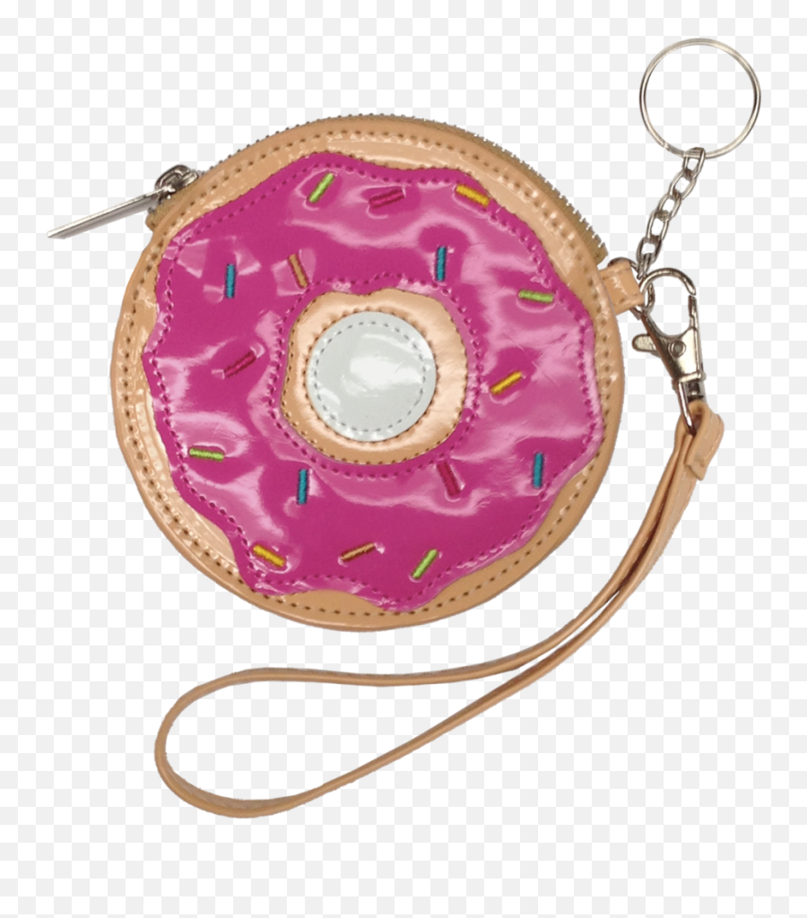 Donut Purse Key Chain - Donut Purse Emoji,Emoji Key Chain