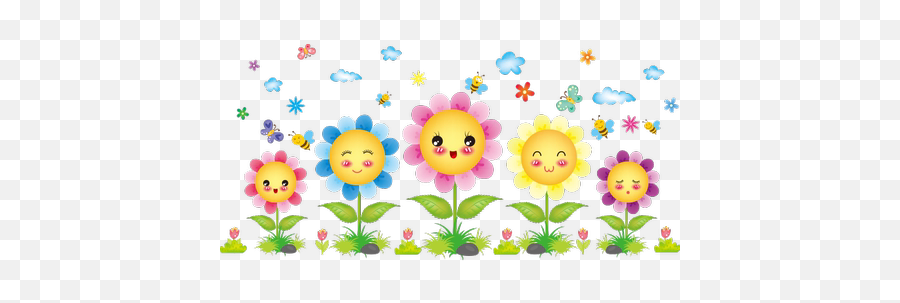 Kindergarten Theme Decoration Stickers - Happy Emoji,Gas Pump Light Bulb Tent Emoji