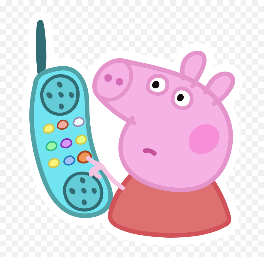 Peppa Pig Hanging Up Meme - Peppa Pig Sticker Emoji,Poorly Drawn Crying Emoji
