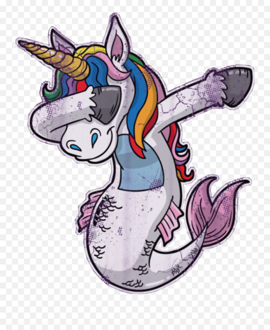 The Most Edited Dabbing Picsart - Unicorn Mermaid Clipart Emoji,Dabbing Cowboy Emoji