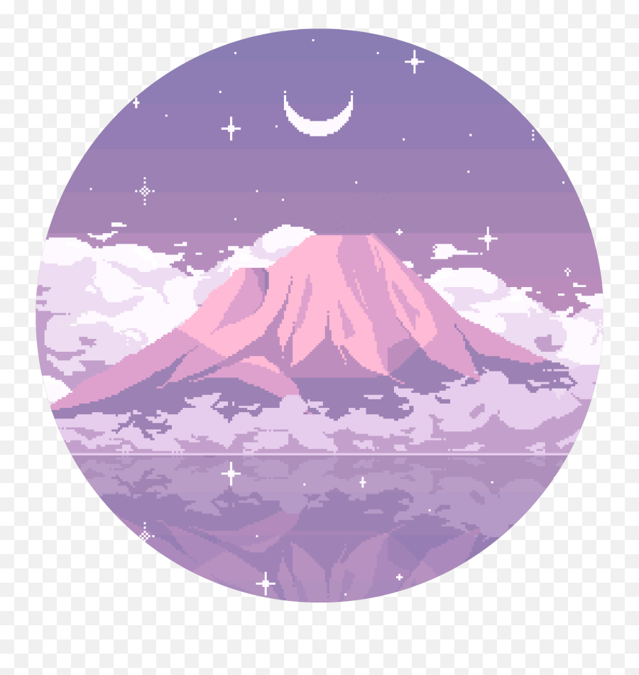 Mountains Sticker Challenge On Picsart - Imagenes De Paisajes Aesthetic Emoji,Crescent Moon Calendar Emoji