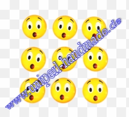 Emoji Cabochon 14 Mm Face With Open Mouth - Happy,Mouth Emoji