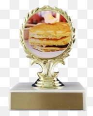 Pancake Trophy On Marble Base - Alien Trophy Emoji,Emoji Pancake Pan