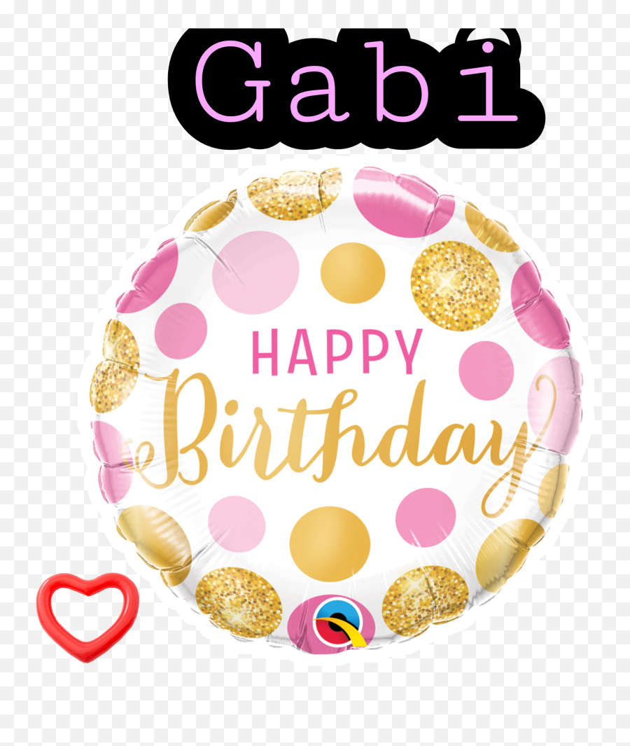Feliz Aniversario Gabii Sticker - Balloon Written Happy Birthday Emoji,Emojis Aniversário