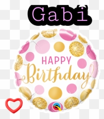 Feliz Aniversario Gabii Sticker - Balloon Written Happy Birthday Emoji,Emojis Aniversário