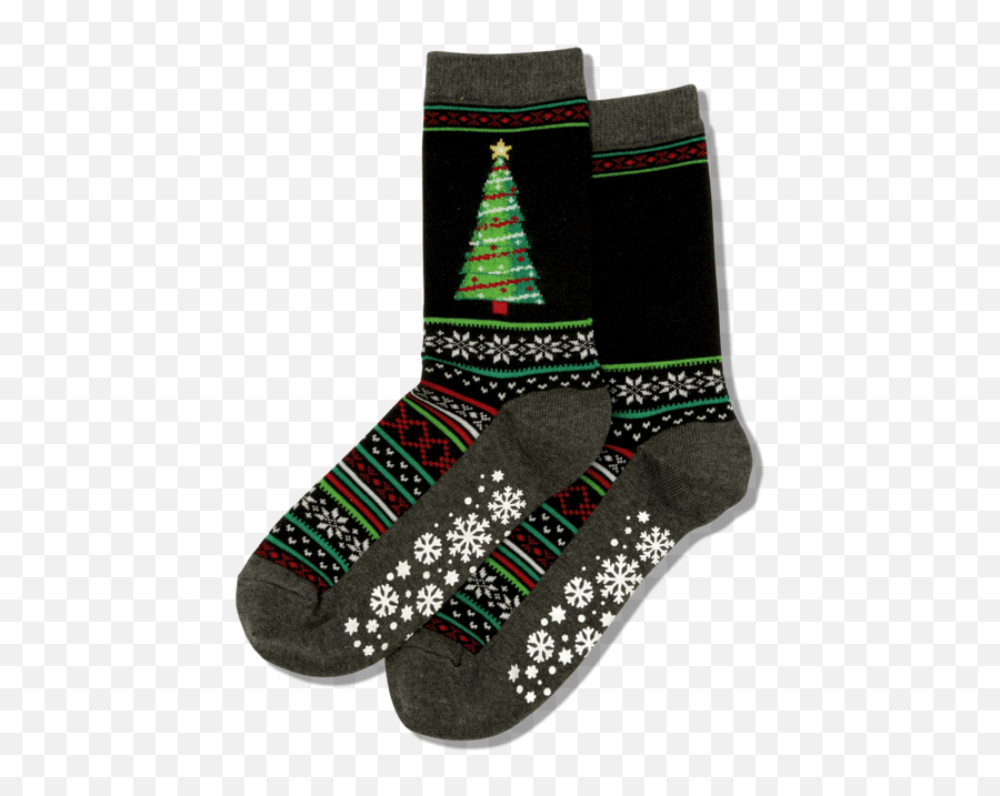 Womens Christmas Tree Crew Socks - Unisex Emoji,Christmas Stocking Emoji Png
