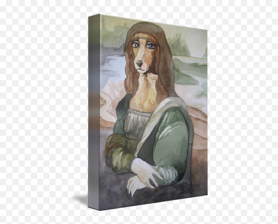 Mona Lisa Dog - Mona Lisa Dog Emoji,Realistic Emotion In The Mona Lisa