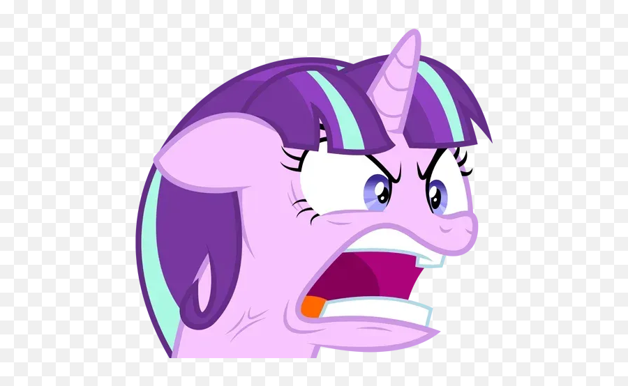 My Little Pony Whatsapp Stickers - Starlight Glimmer Quiet Emoji,Mlp Emoticons Deviantart