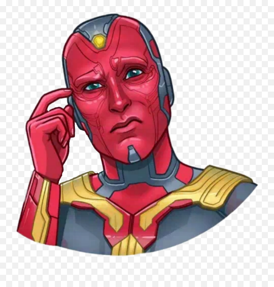 Vision Marvel Sticker - Vision Marvel Png Emoji,Iron Man Emojis