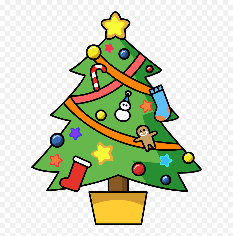 Joy Clipart Christmas Tree Joy Christmas Tree Transparent - Christmas Tree Png Cartoon Emoji,Christmas Tree Emoji