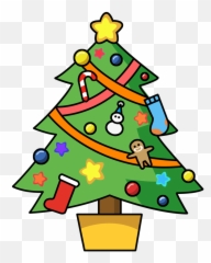 Joy Clipart Christmas Tree Joy Christmas Tree Transparent - Christmas Tree Png Cartoon Emoji,Christmas Tree Emoji