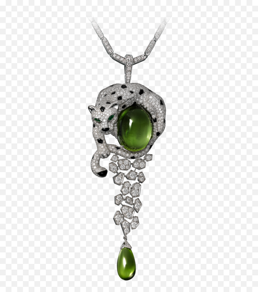 Pin On Cartier - Cartier High Jewellery Panthere Necklace Emoji,Jade Real Emotion