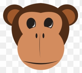 Monkey Face Clip Art - Clip Art Library Safari Animals Head Clipart Emoji,Monkey Covering Face Emoji