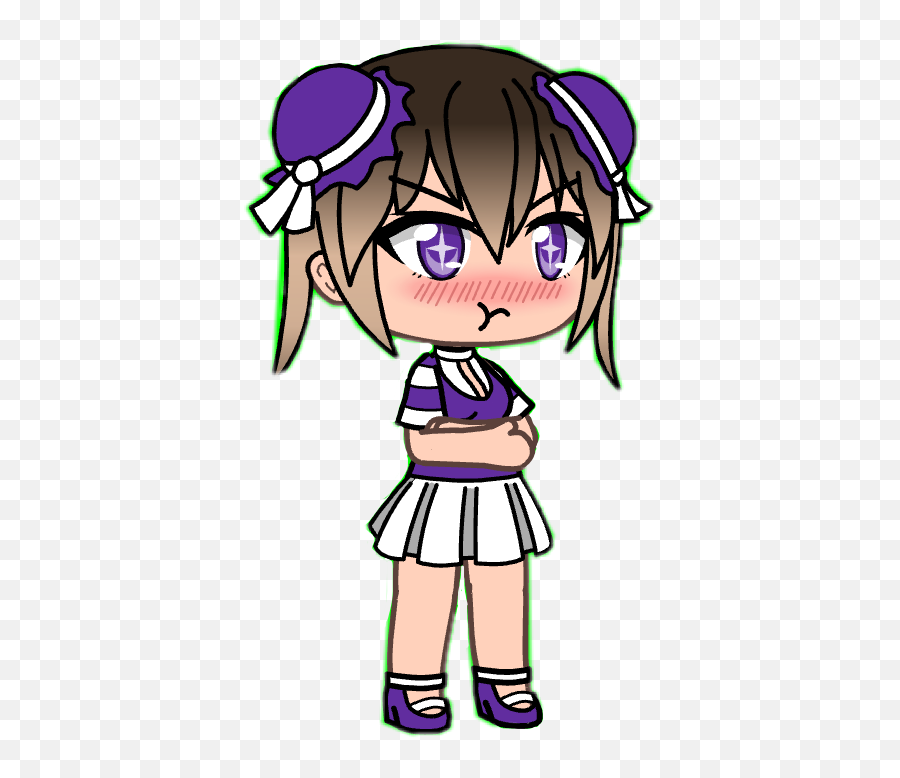 Gacha Life Gachalife Mad Blush Sticker By Xxitsashxx - Gacha Life Girl Blushing Emoji,Mad Girl Emoji