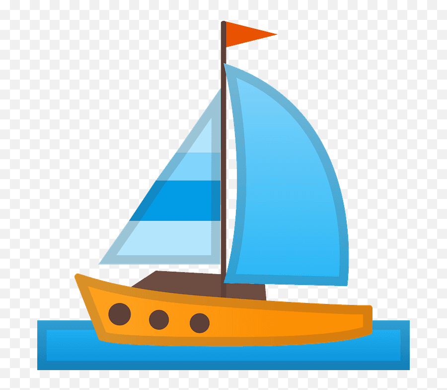 Sailboat Emoji - Download For Free U2013 Iconduck Barco Cartoon,Water Related Emojis Tranparent Background