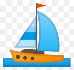 Sailboat Emoji - Download For Free U2013 Iconduck Barco Cartoon,Water Related Emojis Tranparent Background