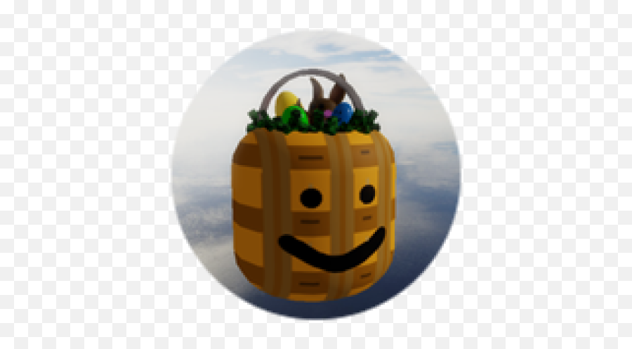 Easter Basket Bighead - Happy Emoji,Emoticons Orange Barrel