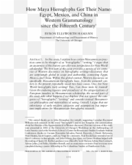 Pdf How Maya Hieroglyphs Got Their Name Egypt Mexico And - Document Emoji,Tessa Brooks Tattoos Powerful Emotions