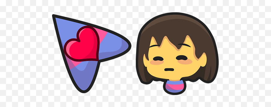 Undertale Frisk Cursor U2013 Custom Cursor - Undertale Frisk Emoji,Annoying Dog Undertale Emoticon