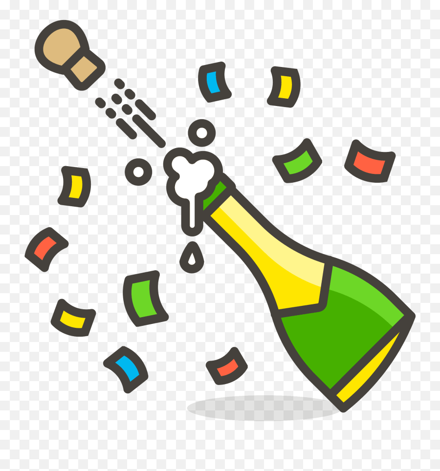 Bottle With Popping Cork Free Icon - Popping Cork Clipart Emoji,Bottle Emoji