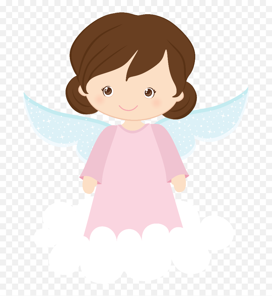 Bird And Angels Clipart - Girl Angel Clipart Emoji,Girl Emoticon Angel