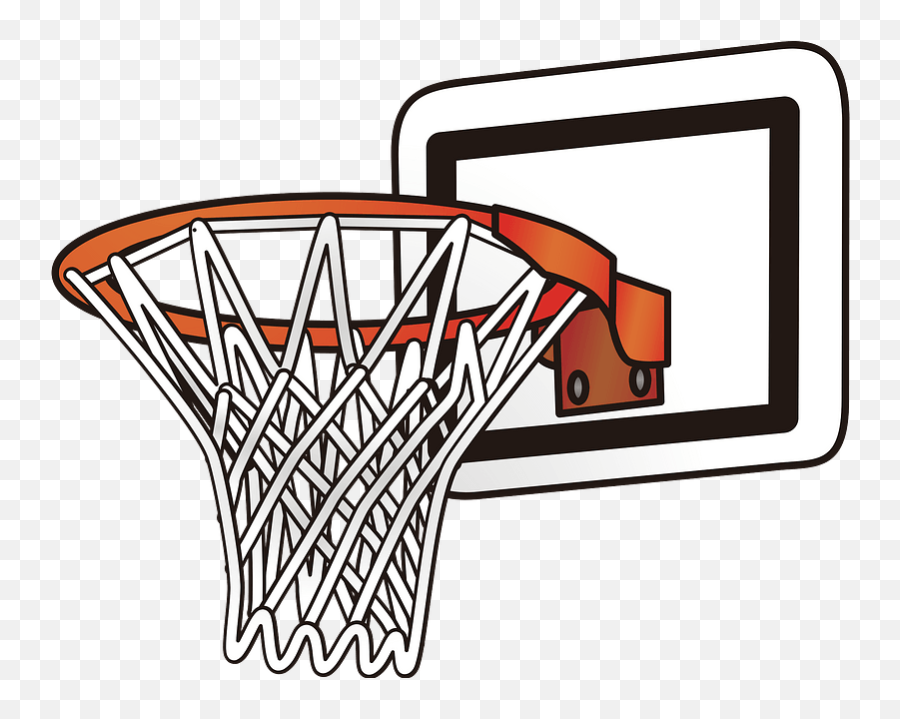 Basketball Backboard Rim And Net - Basketball Backboard And Net Clipart Emoji,Basketball Hoop Emoticon