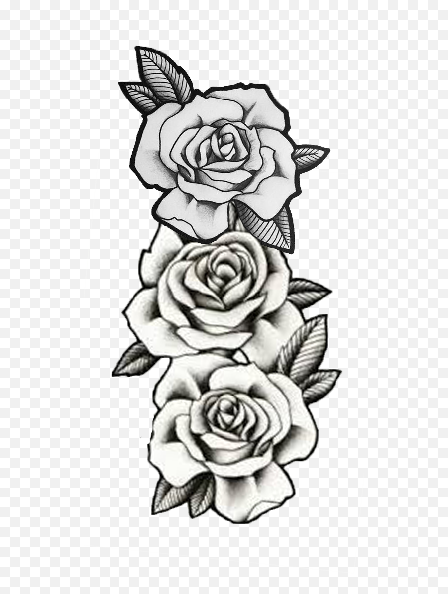 Roses Rosas Decalque Ilustração Tatuagem 3 Rosas Emoji,Dibujos De Los Polinesion En Emojis