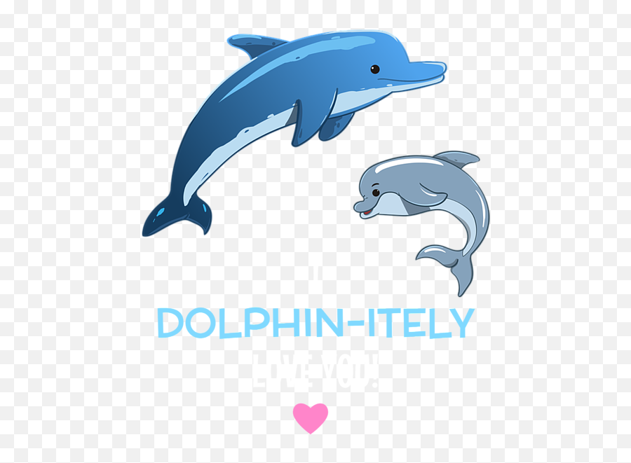 I Dolphin Itely Love You Cute Dolphin Pun Tote Bag For Sale Emoji,Dolphins Emoticon