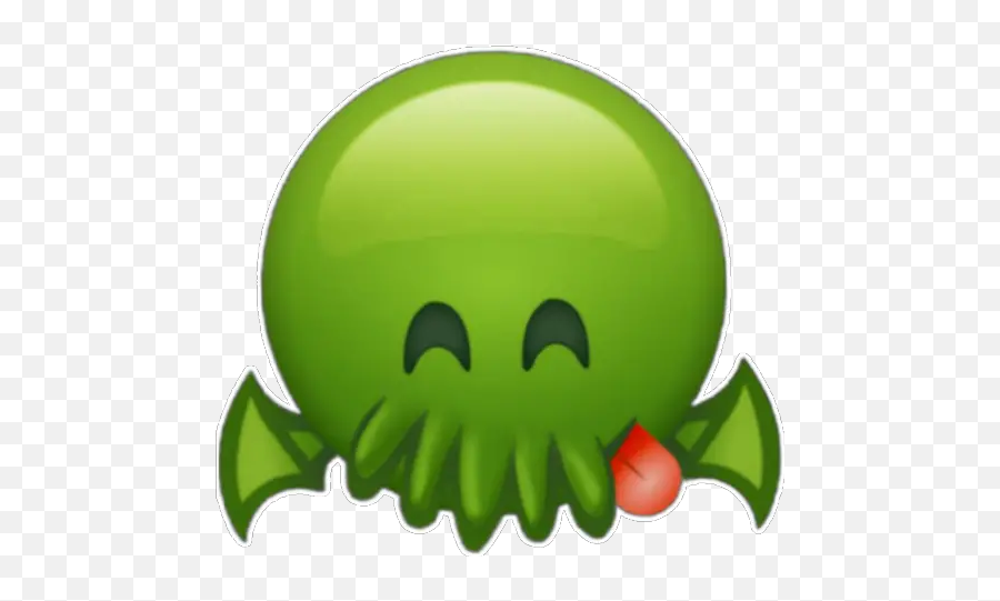 Emoji Cthulhu - Fictional Character,Cthulhu Emoji