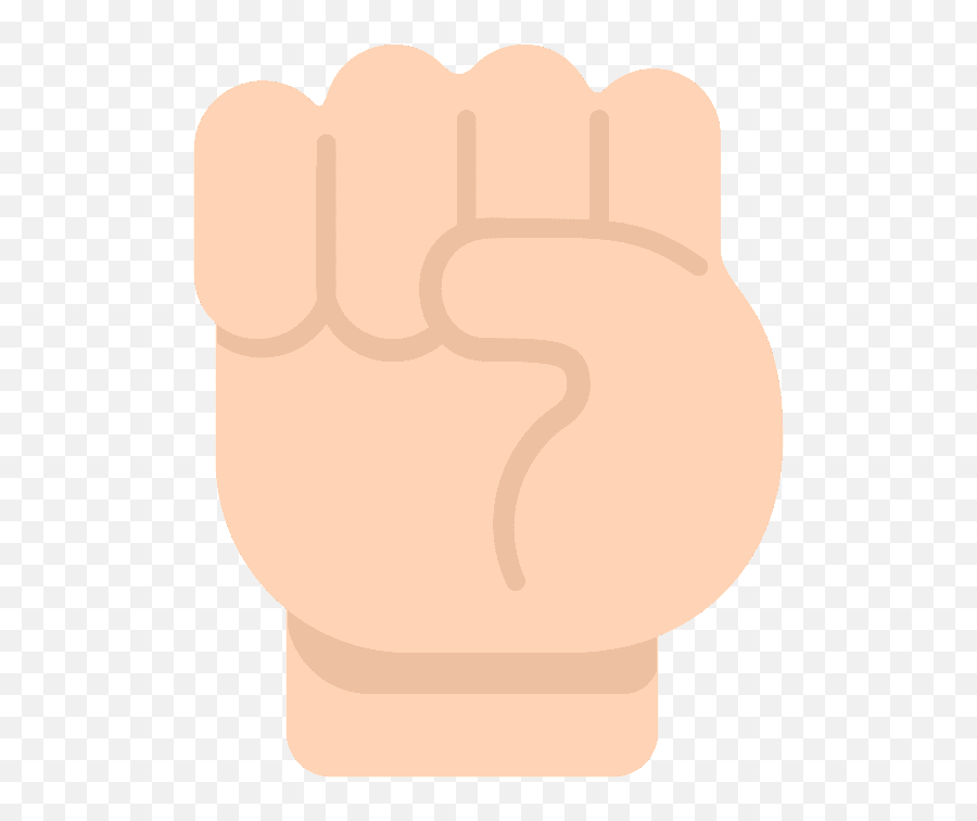 Raised Fist Emoji - Raised Fist Emoji Black Background,Fist Up Emoji