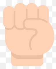 Raised Fist Emoji - Raised Fist Emoji Black Background,Fist Up Emoji