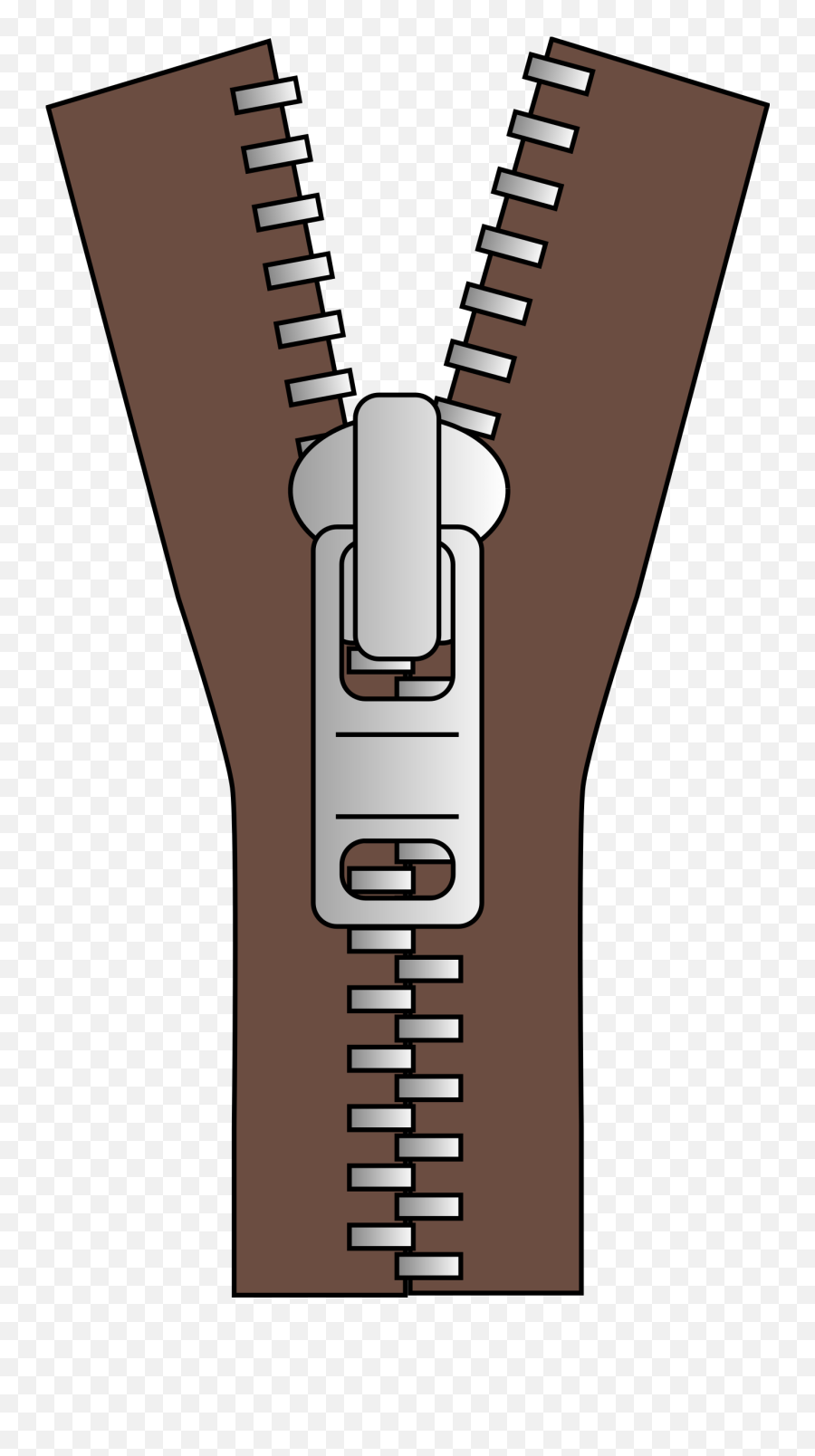 Brown Zipper Clipart Transparent Png - Cute Zipper Clipart Emoji,Zipper Emoji