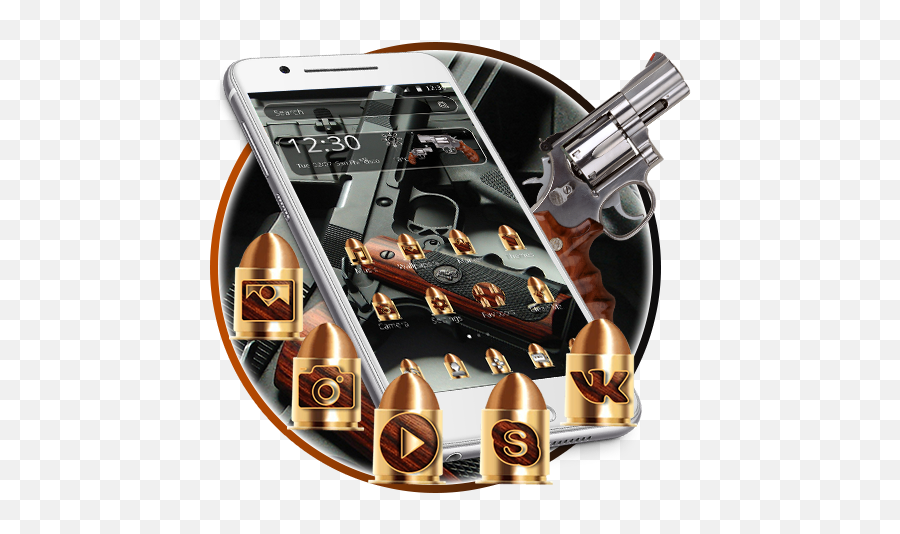 Golden Bullet Gun Theme U2013 Appar På Google Play - Smartphone Emoji,Pistol Emoji