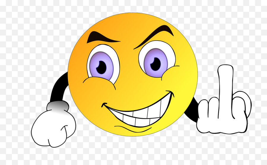 Smile Smiley Fuck You Middle - Free Image On Pixabay Emoticone Doigt D Honneur Emoji,Frustrated Emoji