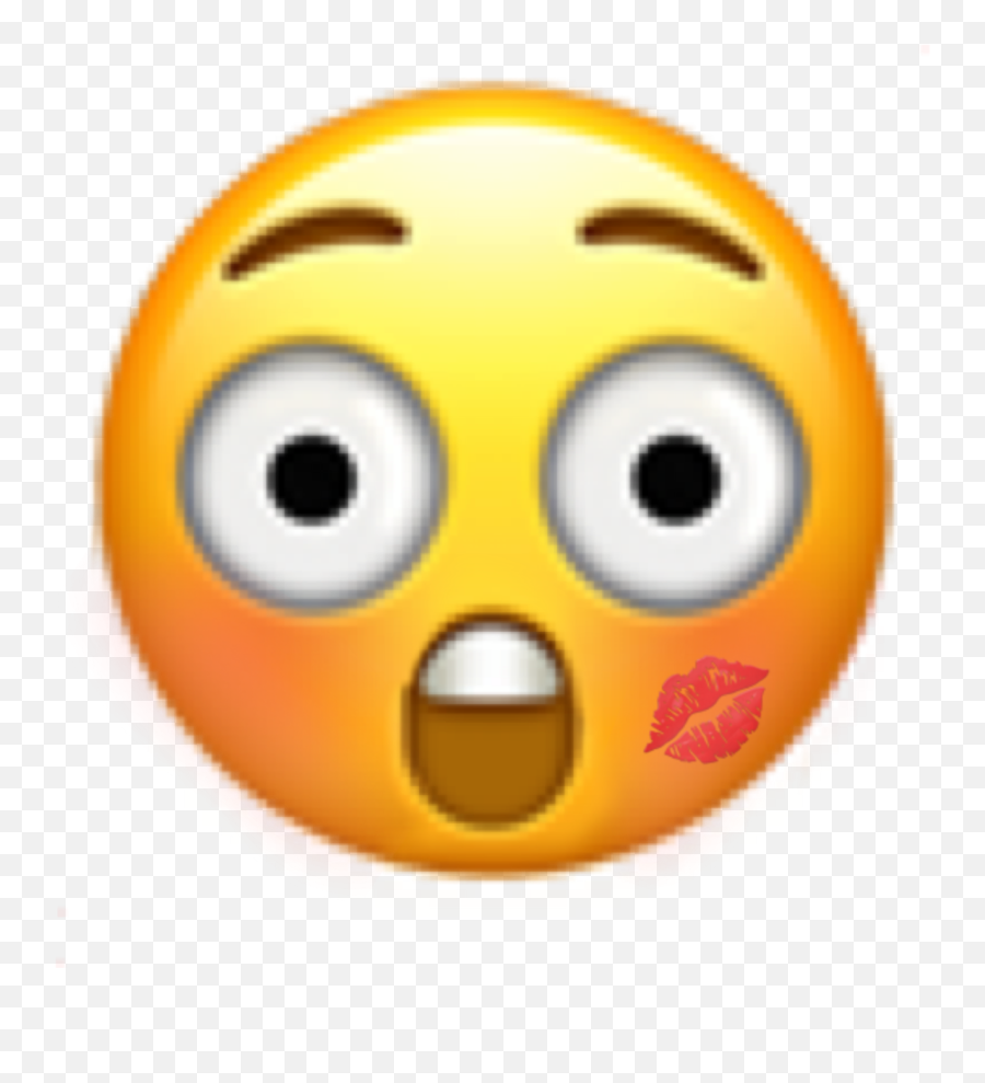 Kiss Surprised Woah Wow Embarrassed Sticker By Evie22 - Happy Emoji,Wide-eyed Emoji