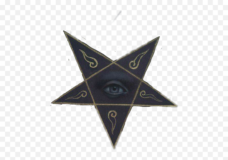 Pentagrama Satanic Satan Eye Sticker - Decorative Emoji,Emoji Pentagrama