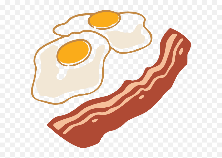 Bacon Fried Egg Breakfast Clip Art Ham - Bacon Png Download Transparent Background Bacon And Eggs Clipart Emoji,How To Get Bacon Emoji