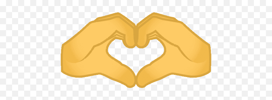 Hand Heart Emoji Joypixels Gif - Heart With Hands Emoji,Hand Emoji