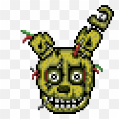 Pixilart - Springtrap Pixel Art Face Emoji,Purple Guy Fnaf Emoticon
